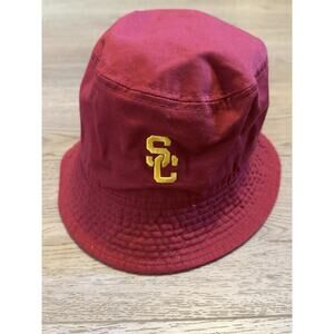 Nike USC Trojans Bucket Hat Size S/L Maroon Yellow